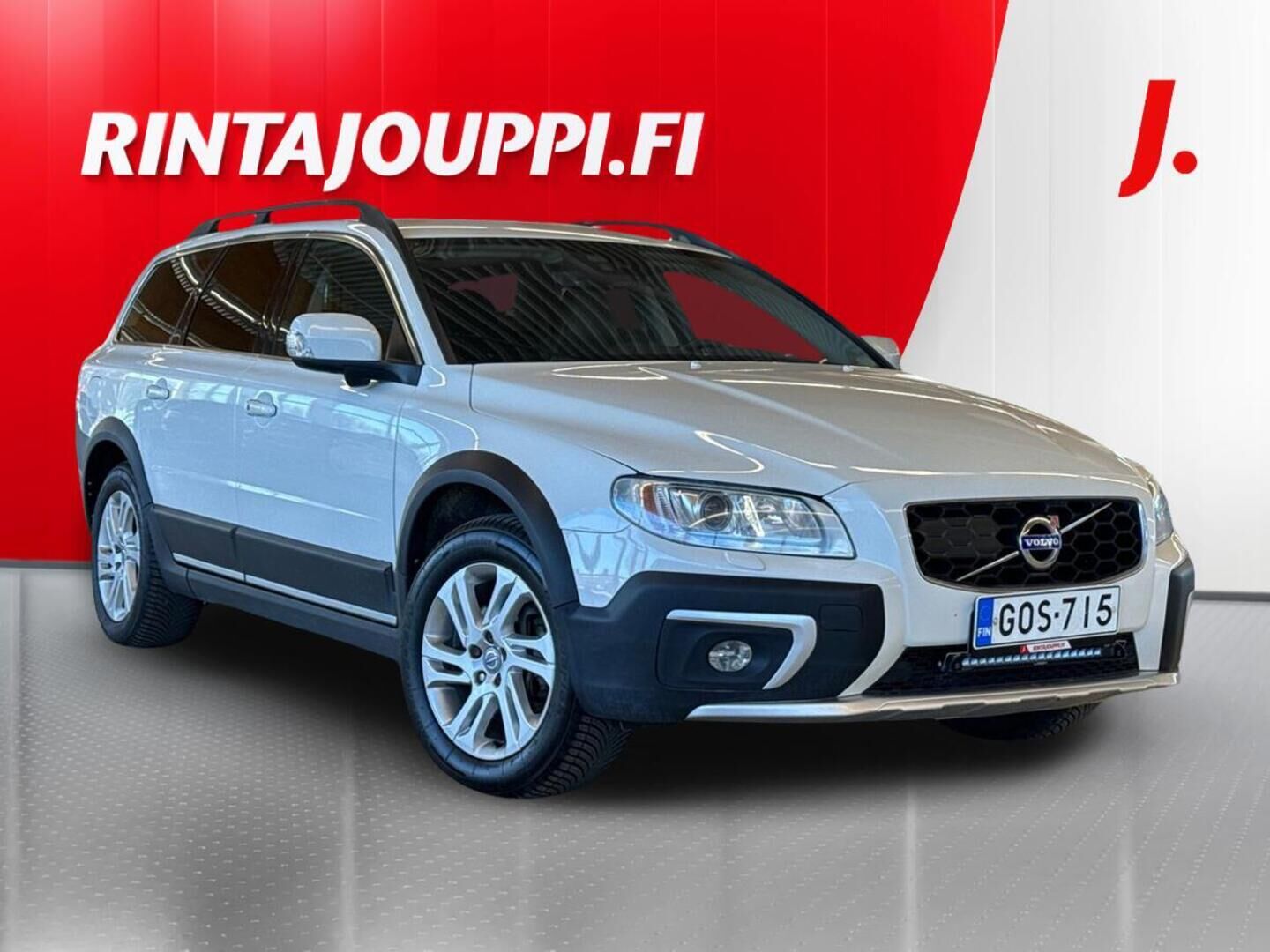 Valkoinen Volvo XC70